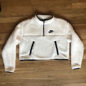 fuzzy nike jacket